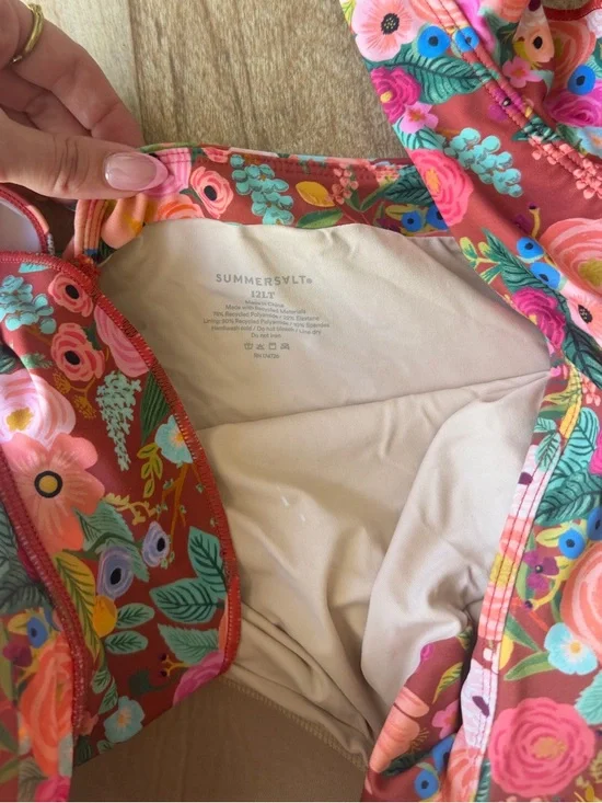 Summer Salt Ruffle Back Flip Floral One Piece Bathing Suit - Picture 2 of 6